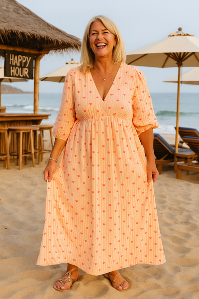 Amelia | Vestido Maxi Heartflow – Donde la comodidad se encuentra con la confianza