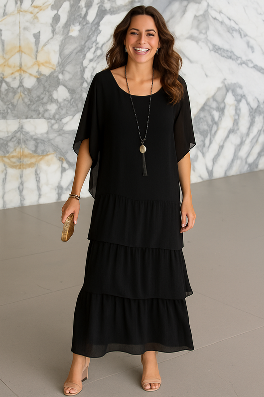 Julieta | Vestido maxi elegante que cubre el vientre