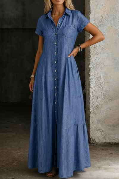 Eli | Vestido Largo de Denim