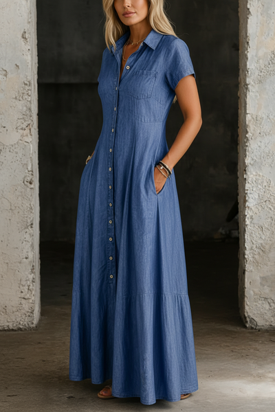 Eli | Vestido Largo de Denim