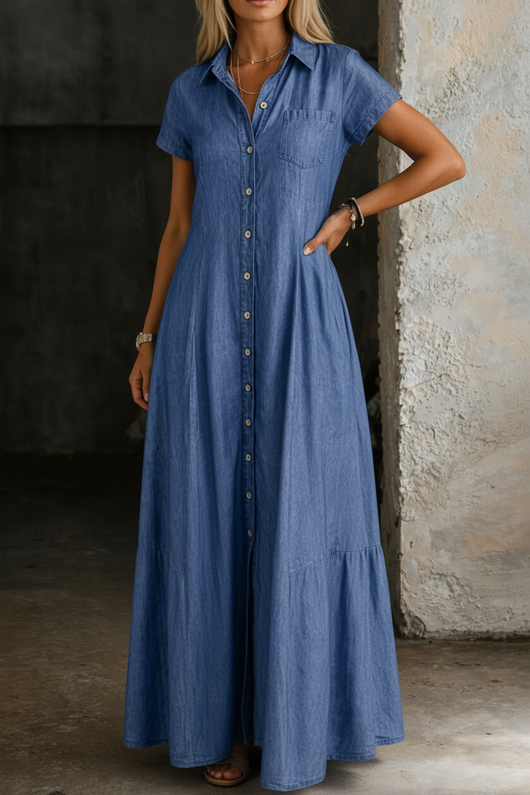 Eli | Vestido Largo de Denim