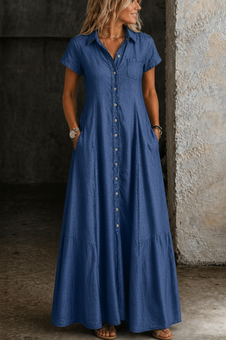 Mara | Vestido Largo de denim