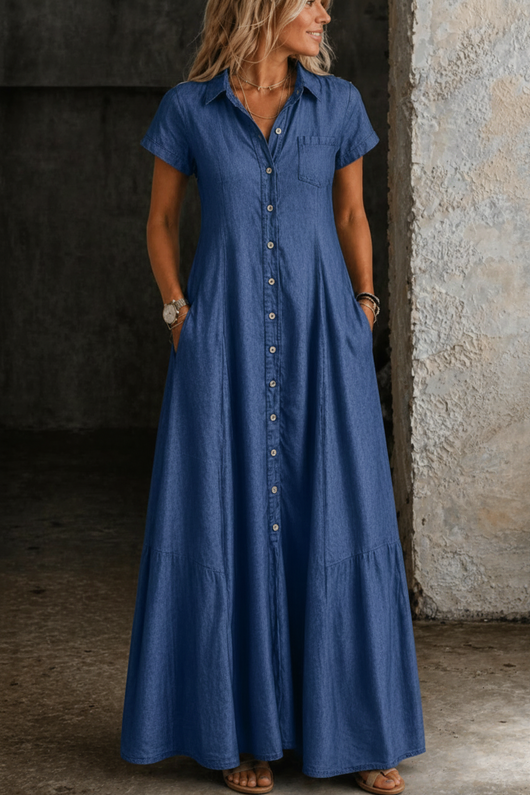 Mara | Vestido Largo de denim