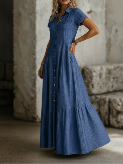 Mara | Vestido Largo de denim