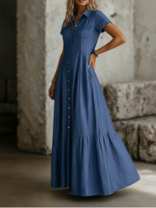 Mara | Vestido Largo de denim