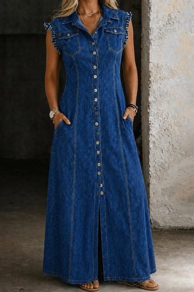 Liora | Vestido de denim de tallas grandes