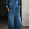 Sophia | Mono de denim sin tirantes