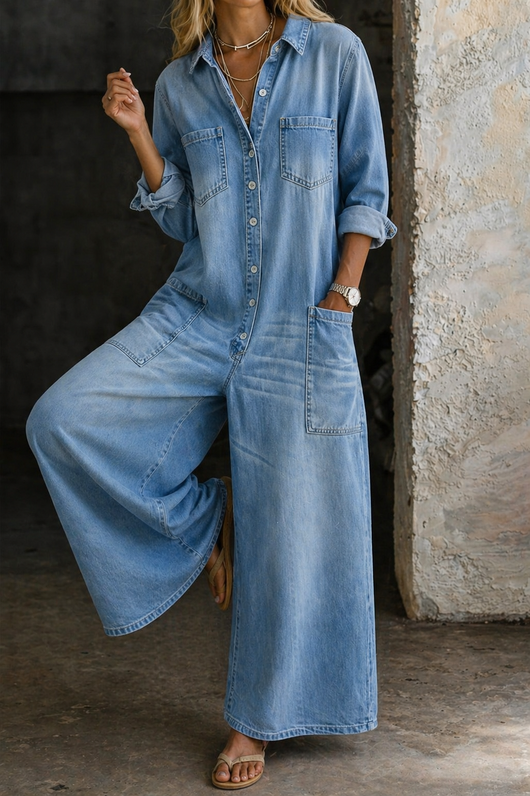 Vivi | Mono de denim casual