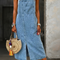 Susana | Vestido casual de denim con tirantes