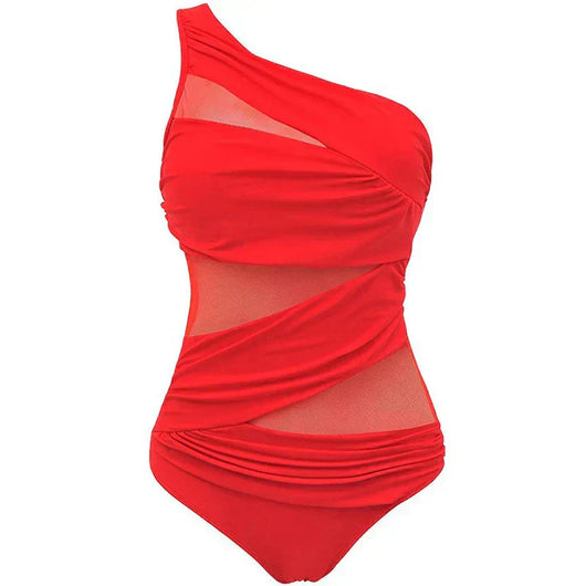 Nala | tu traje de baño elegante de un solo hombro en talla grande