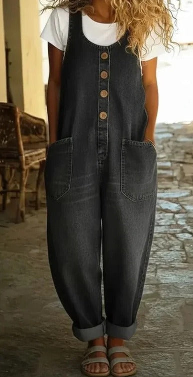 Beatriz| Mono de algodón denim lavado vintage