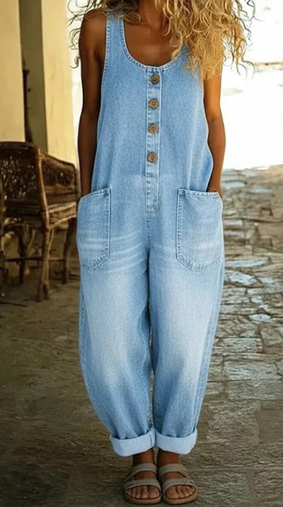 Sara | Overol de denim lavado vintage