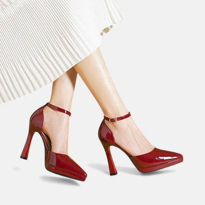 Elena™ | Tacones de cuero