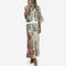 Cristina™ Vestido midi estampado fluido