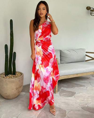 Adeline™ | Vestido de noche tropical vibrante