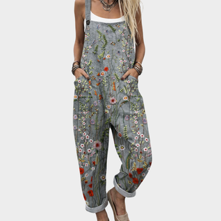 Mono Flores Silvestres Gris Azul