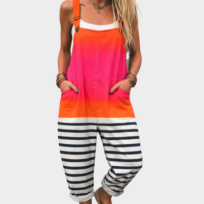 Mono Rayas Naranja Rosa