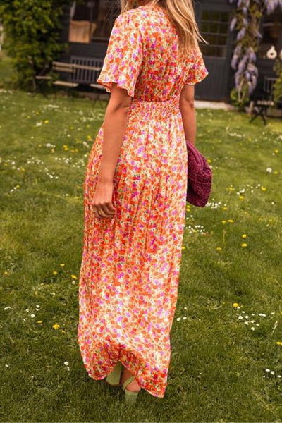 Natalia | Vestido maxi estampado favorecedor