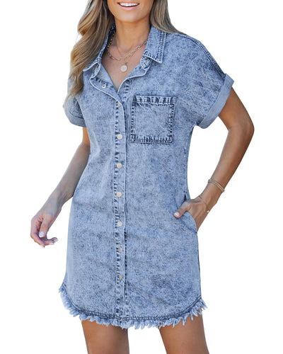 Carol | Vestido camisero de denim