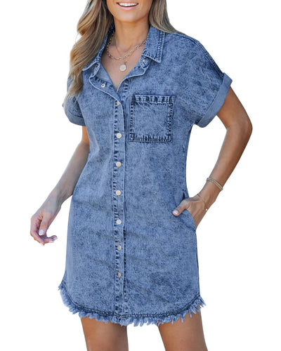 Carol | Vestido camisero de denim
