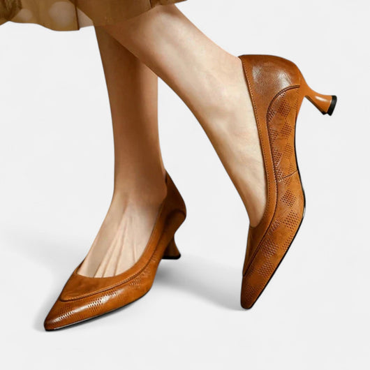 Lucía™ | Tacones de cuero