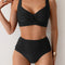 Nicole | Bikini bandeau con tela fruncida