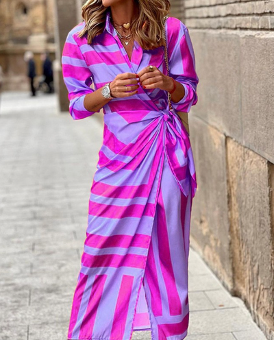 Amelia™ | Vestido envolvente estampado