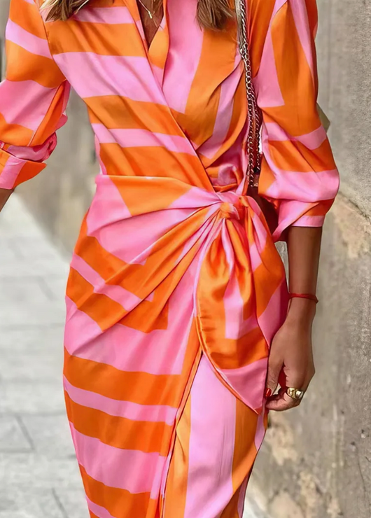 Amelia™ | Vestido envolvente estampado