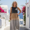 Soraya | Vestido midi sin mangas con ombré