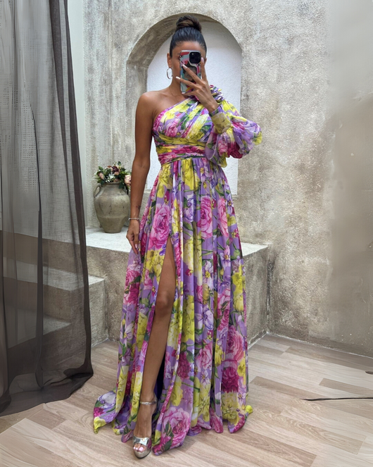 Evelyn™ | Vestido Dramático Blossom