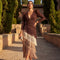 Vestido Ronda Flecos