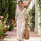 Elena | Vestido midi satinado con jersey incluido