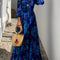 Luna | Vestido largo con estampado floral o