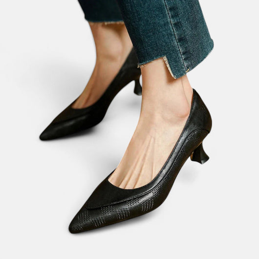 Lucía™ | Tacones de cuero