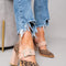 Isabel™ | Tacones de bloque con estampado de leopardo audaz