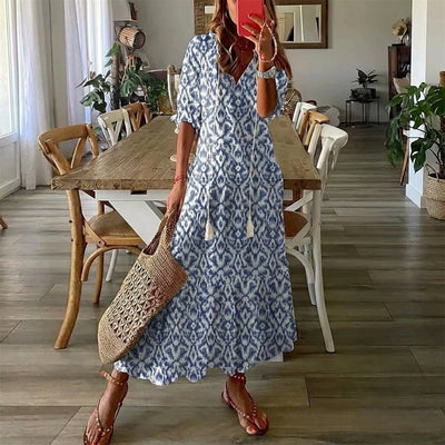 Ariadna | Vestido boho con cobertura del abdomen