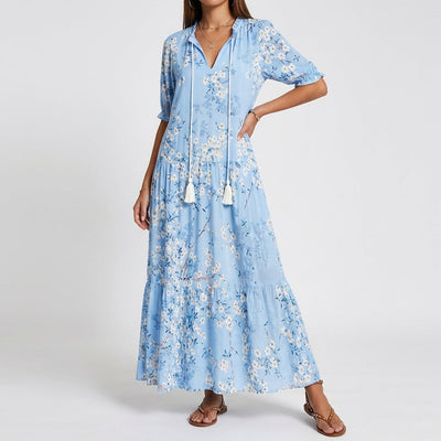 Ariadna | Vestido boho con cobertura del abdomen