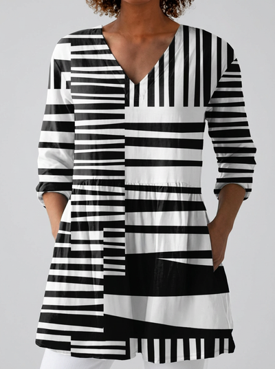 Sofía | Blusa larga con escote en V