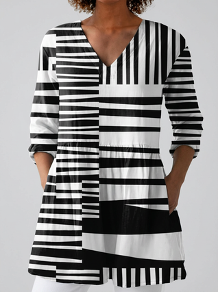 Sofía | Blusa larga con escote en V