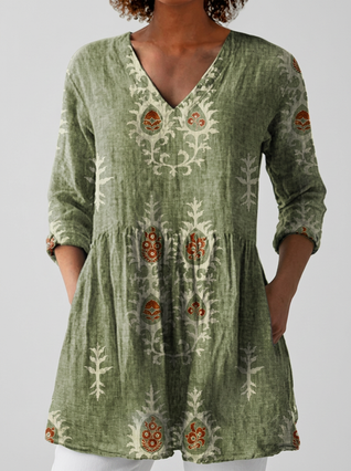 Elisa | Blusa larga con escote en V