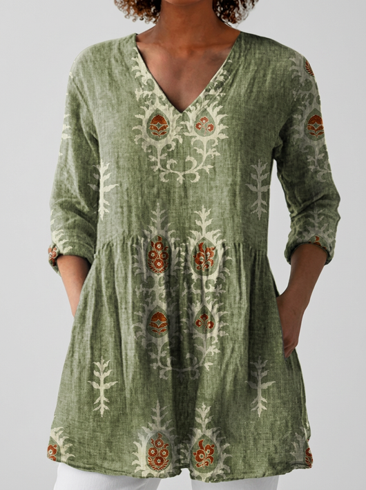 Elisa | Blusa larga con escote en V