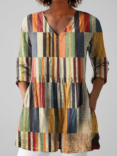 Cloe | Blusa larga con escote en V