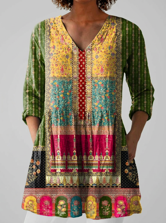 Emilia | Blusa larga con escote en V