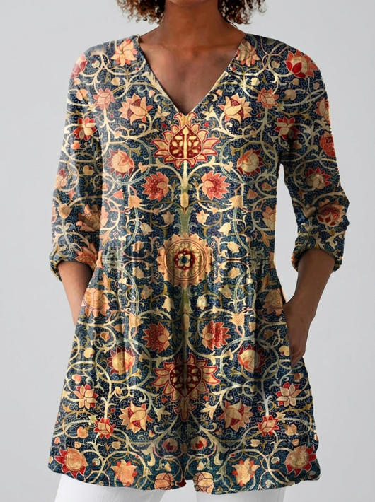 Celina | Blusa larga con escote en V