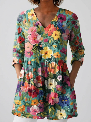 Nora | Blusa larga con escote en V