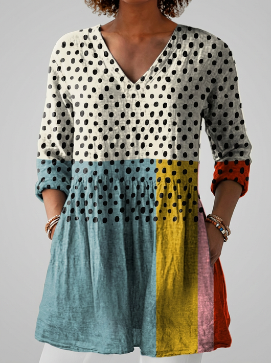 Valeria | Blusa larga con escote en V