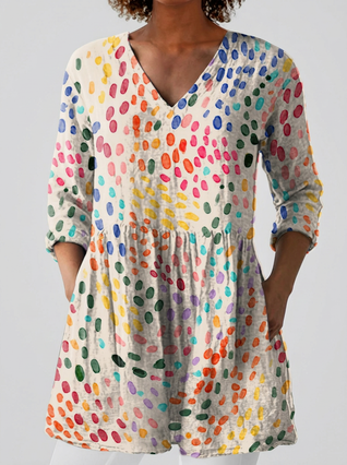 Paula | Blusa larga con escote en V