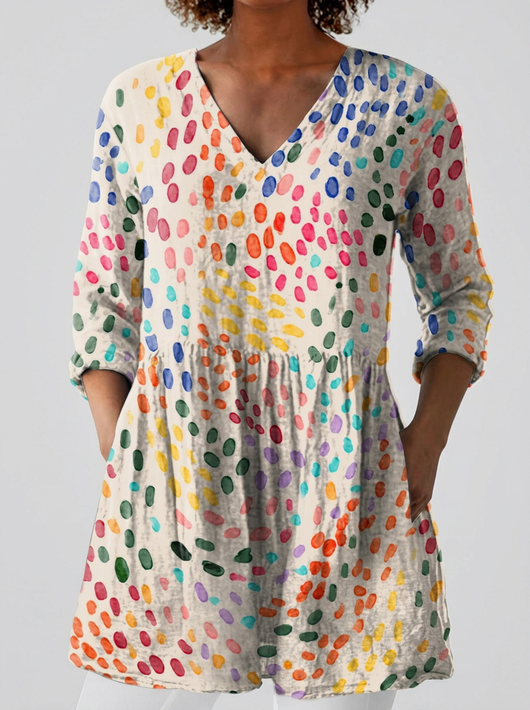 Paula | Blusa larga con escote en V