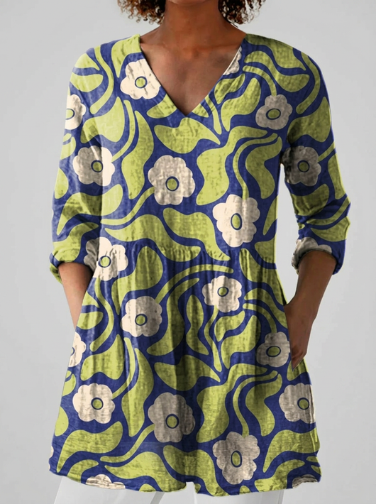 Eloísa | Blusa larga con escote en V