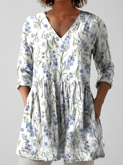 Juana | Blusa larga con escote en V